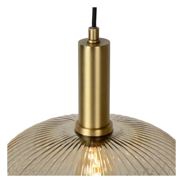 Lucide MALOTO - Lámpara colgante - Ø 30 cm - 1xE27 - Ámbar - detalle 3
